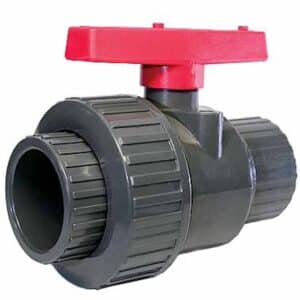 P200 Single Union Ball Valve with red handle
