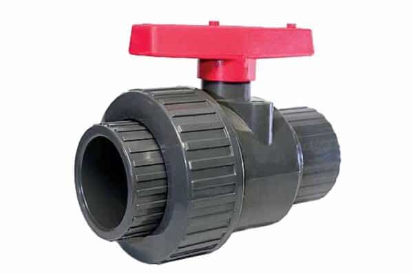 P200 Single Union Ball Valve with red handle