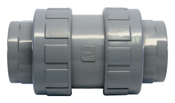 front view of P460UC CPVC True Union Ball Check Valve